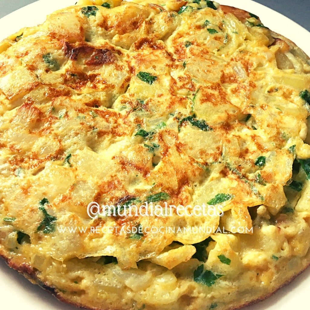 Tortilla Española. mundial recetas. recetas de cocina mundial