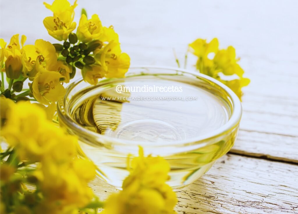 Aceite de canola. canola oil. Tipos de aceites. mundial recetas
