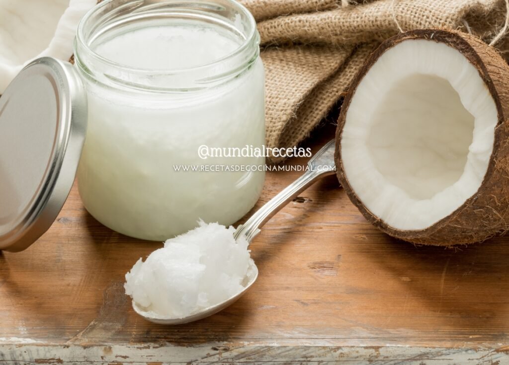 Aceite de coco. coconut oil.