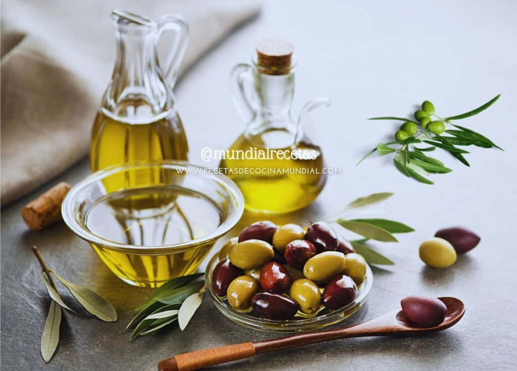 Aceite de oliva .Olive oil. mundial recetas