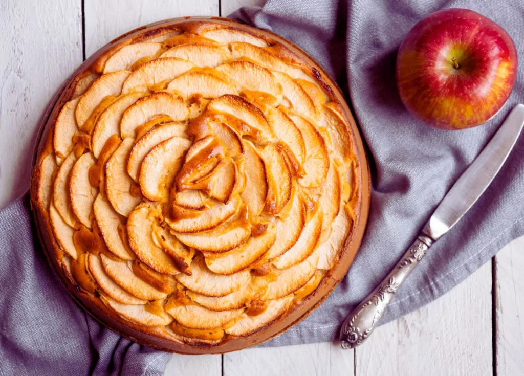 Pie de manzana. Tarta de manzana