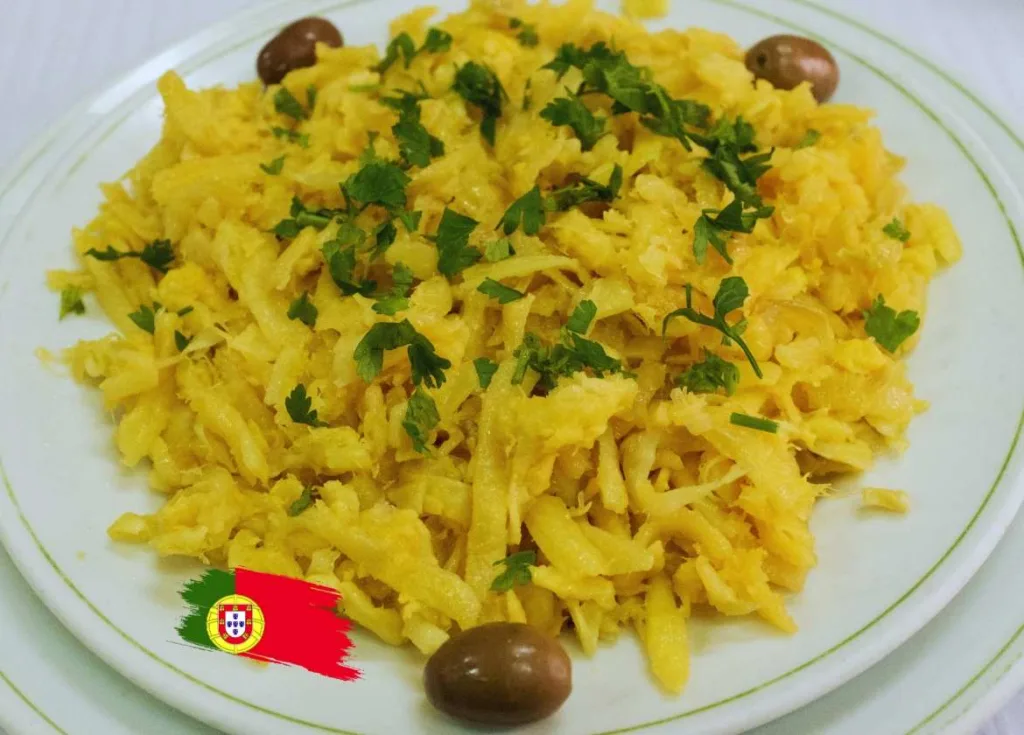 Bacalhau à Brás. Gastronomía de Portugal