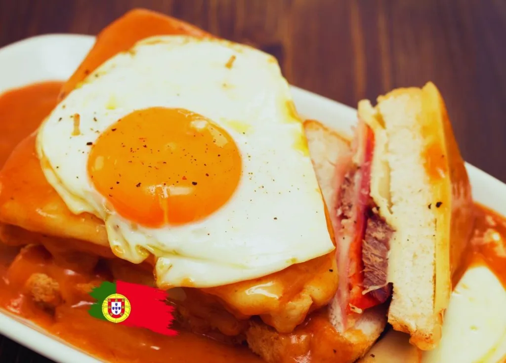 Francesinha. Portuguese sandwich.