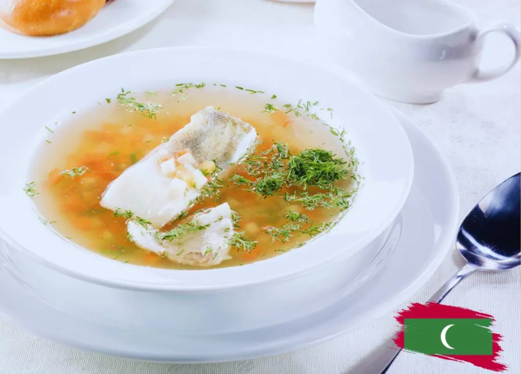 Garudhiya. Sopa pescado de maldivas. Gastronomía Maldiva.