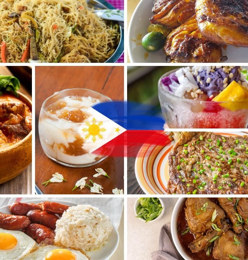 Platos típicos de Filipinas.