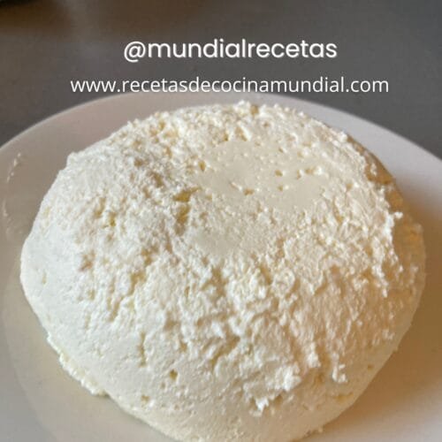 Queso blanco casero tipo ricotta