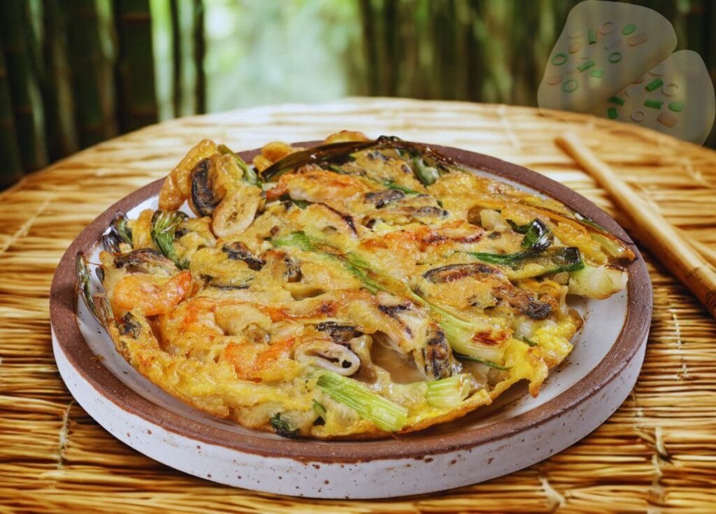 Platos coreanos. Tortilla Haemul-pajeon