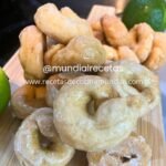 roscas de limón y vino con glaseado blanco tradicional canario