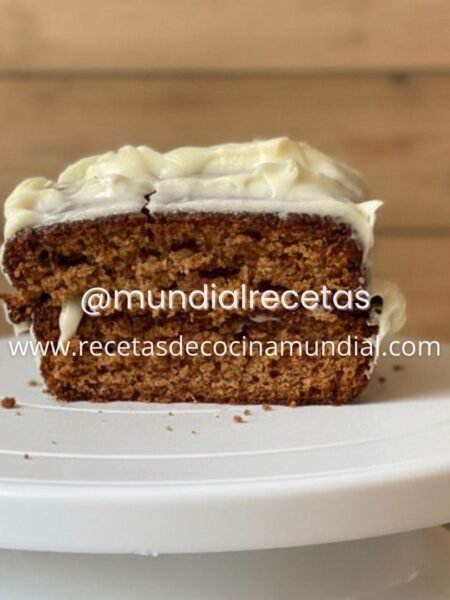 torta de coco con glaseado de mantequilla y vainilla decorada en capas